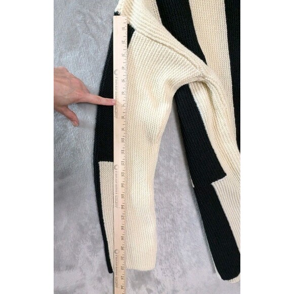 Women's Sweater Size XL Turtleneck Thick Knit Tan Black - Picture 5 of 10